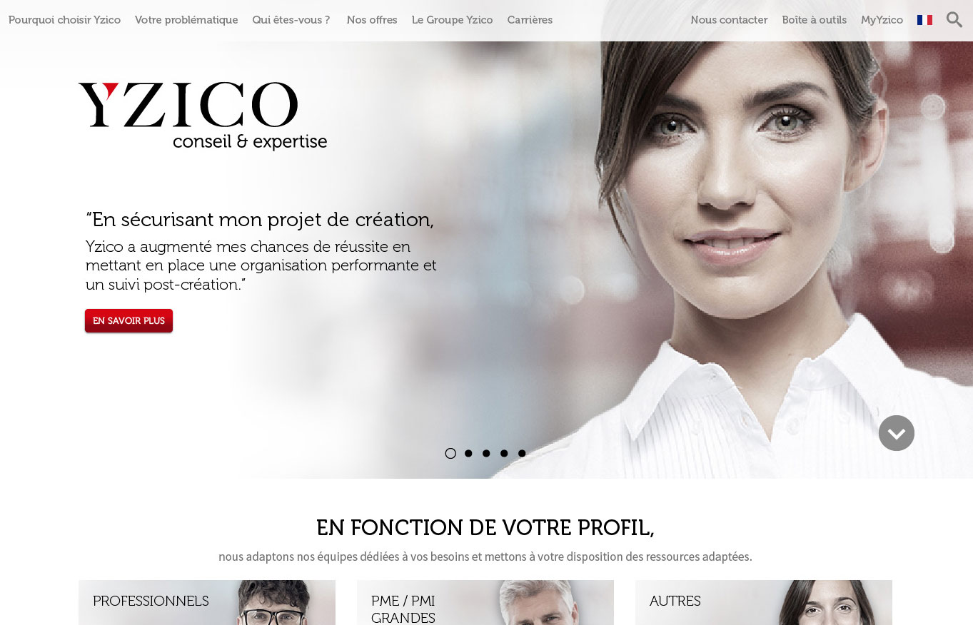 Digital Initiative - Yzico - site internet