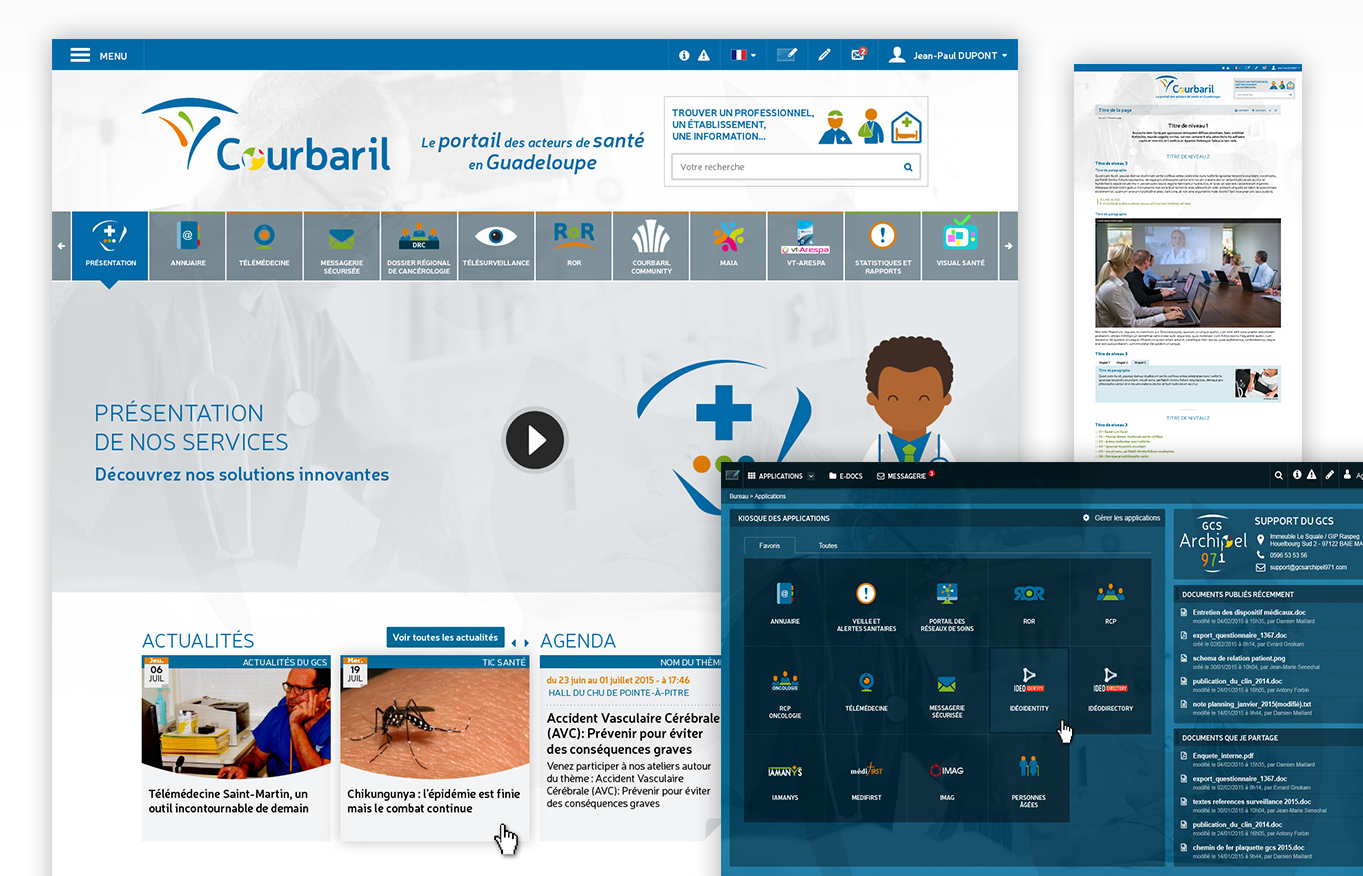 Digital Initiative - courbaril - portail public et bureau virtuel