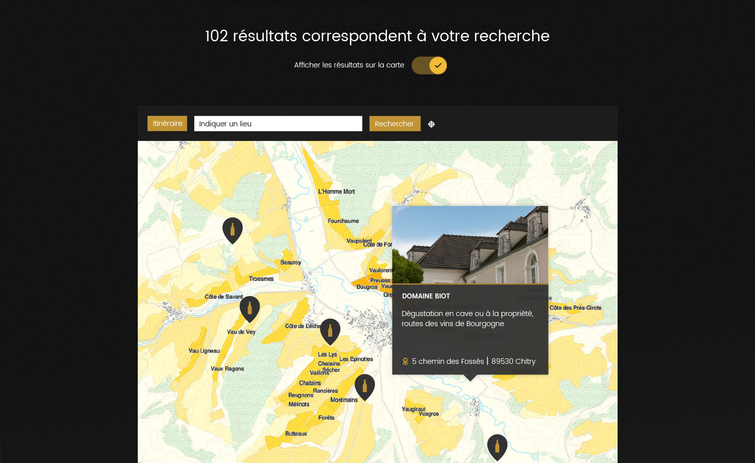 L'agence Digital Initiative crée un espace d'œnotourisme sur le site internet de Chablis. 