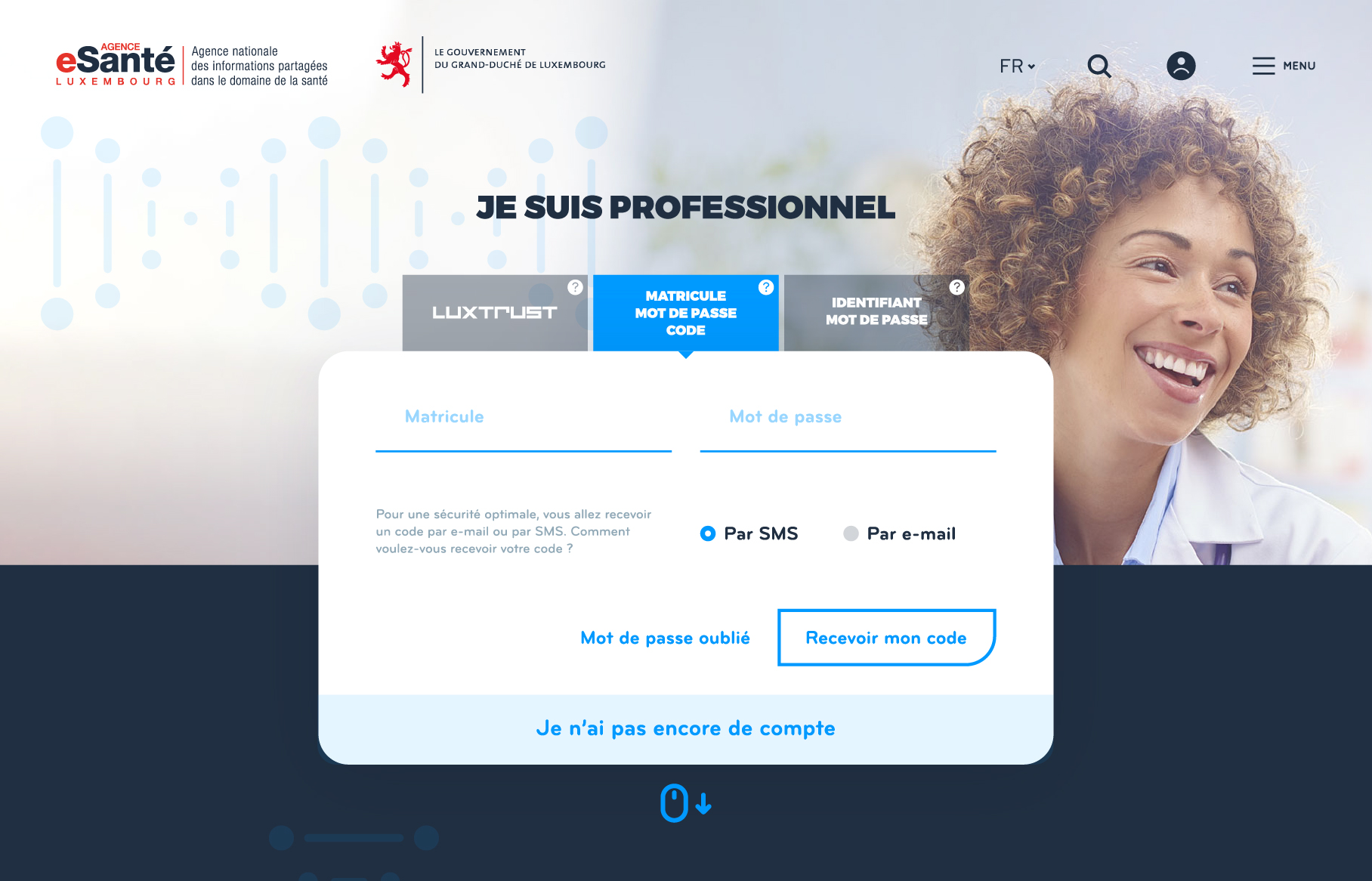 Nos développeurs web construisent le site internet de l'Agence eSanté du Luxembourg.  